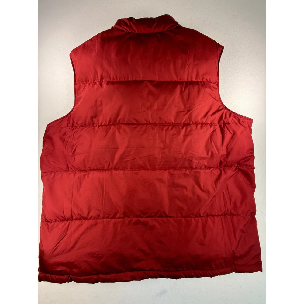 Men’s Lands’ End 80/20 Down Puffer Vest Red XL